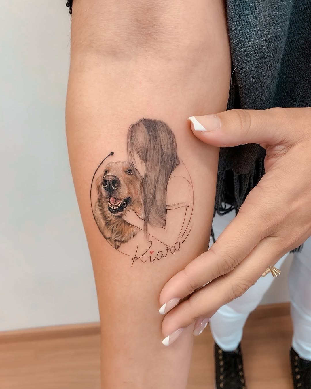 Tatuagem em pele, publicada no Instagram do estúdio