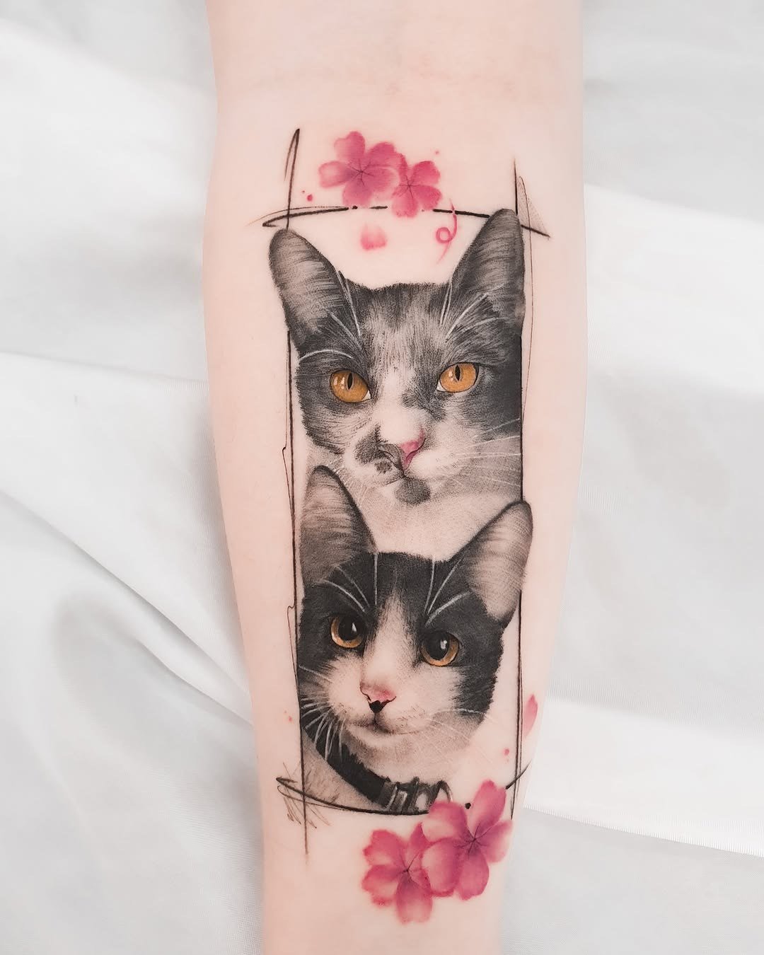 Detalhe de tatuagem sobre pele